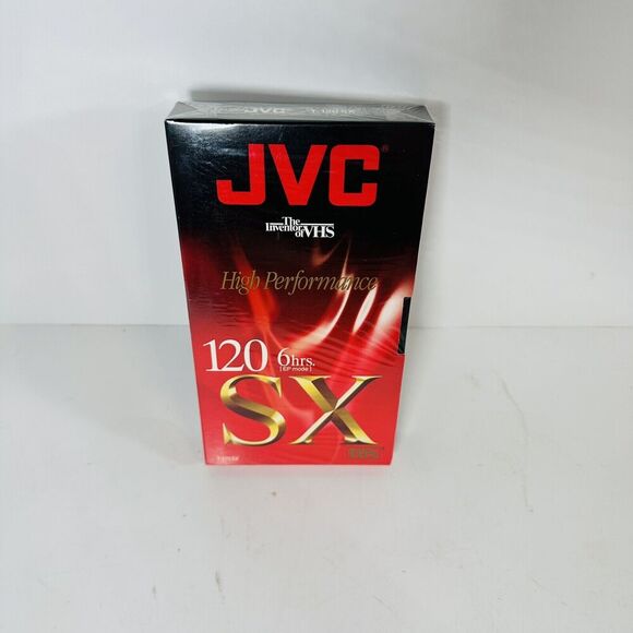 JVC VHS Tapes T-120 SX Blank High Performance New & Sealed - Picture 1 of 2